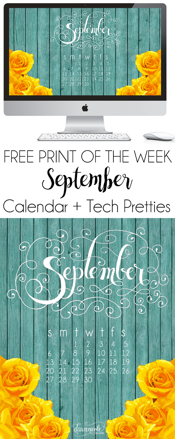 Free download Free Print of the Week September Calendar Print Desktop ...