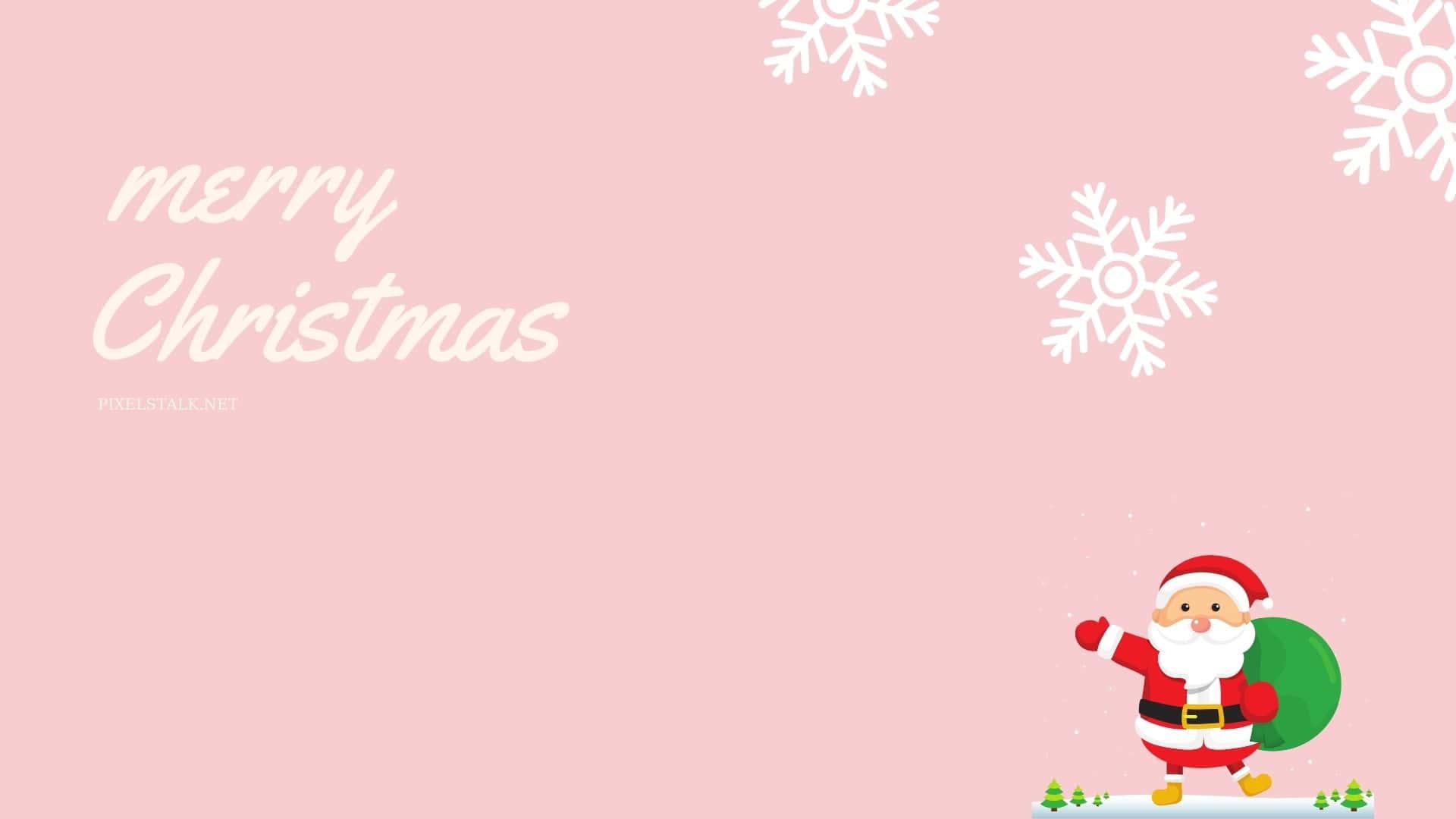 Pink Christmas Wallpaper HD