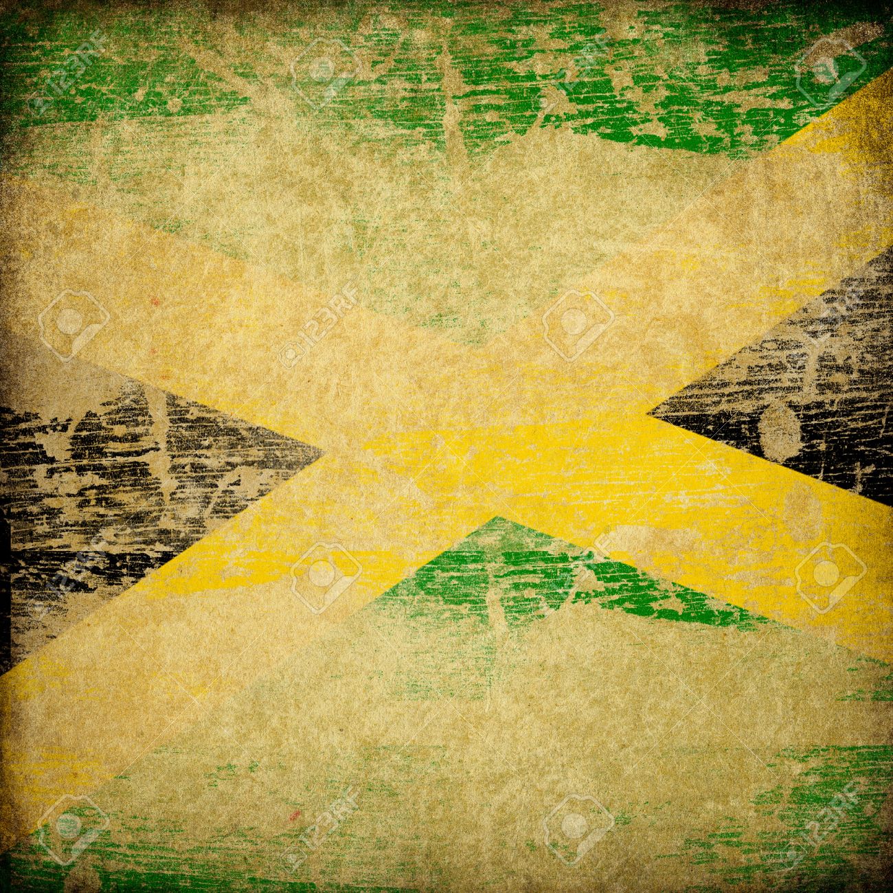 Jamaica Grunge Flag Background Stock Photo Picture And Royalty