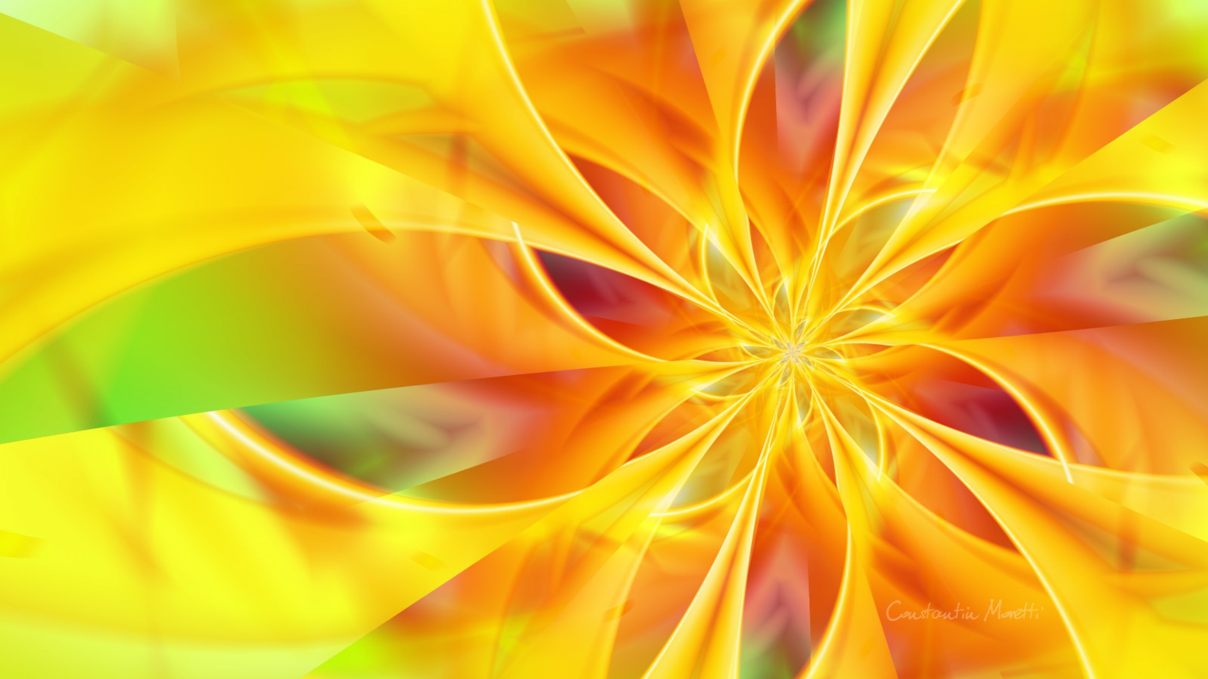 Neon Yellow Background Wallpaper