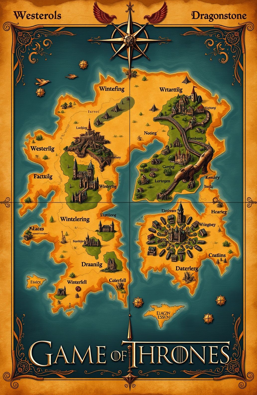 Game Of Thrones Map Wallpaper