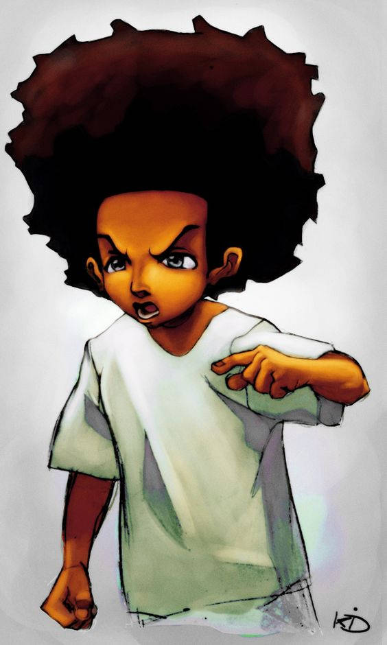 Huey Man Afro Hair Wallpaper