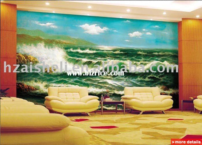  woven wallpaper murals wall painting China Other Home Decor for sale