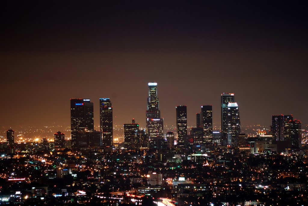 Panoramio Photo Of Downtown Los Angeles At Night