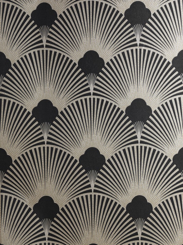 Kootation Wo128 Wallpaper Art Deco Geometric Fan Motif Surrey Html