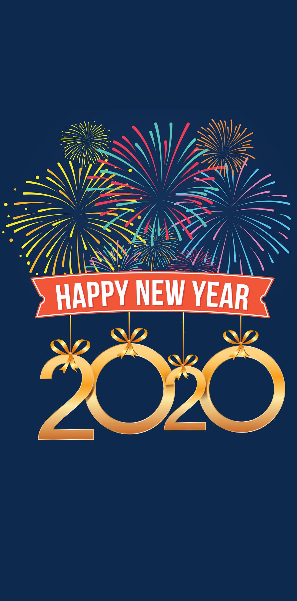 Download 2020 happy new year mobile wallpaper for your Android