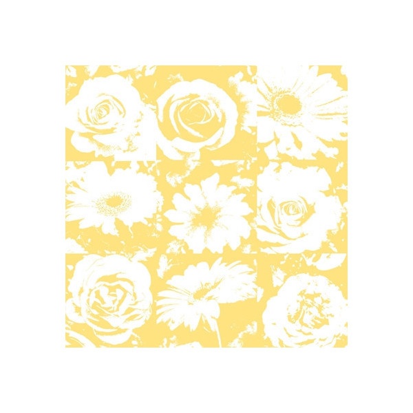 Petal Pusher Wallpaper In Yellow And Ivory Design By York