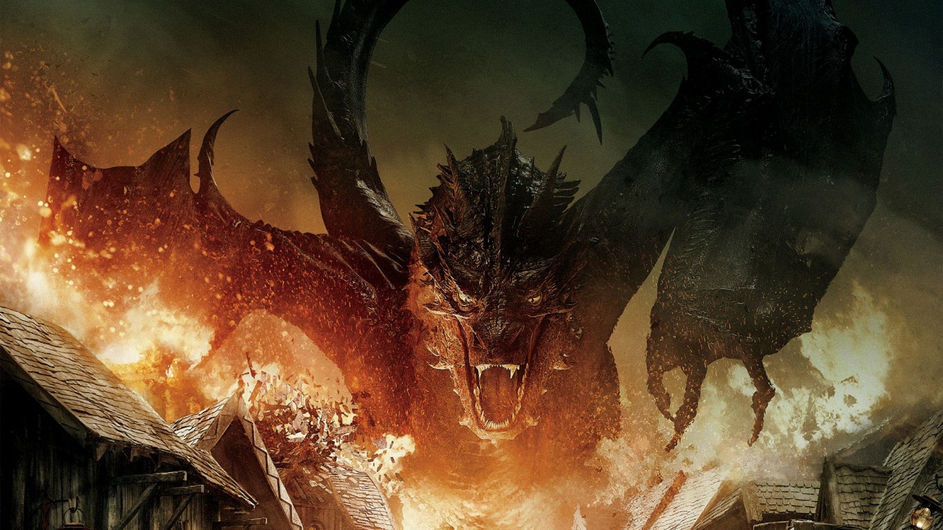 The Battle Of Five Armies Movie Dragon HD Wallpaper Jpg