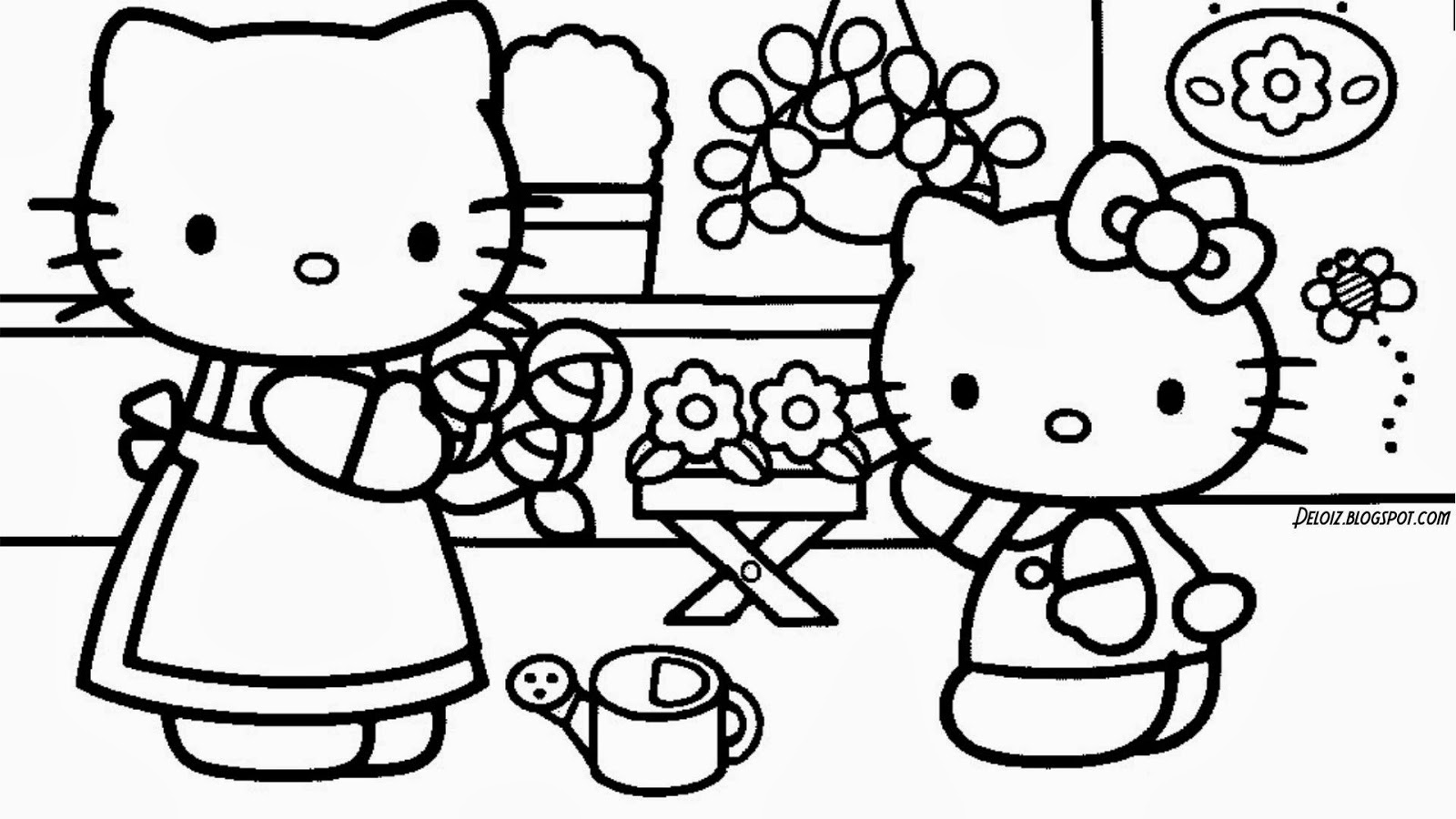 Gambar Hello Kitty Untuk Diwarnai Deloiz Wallpaper 1600x900