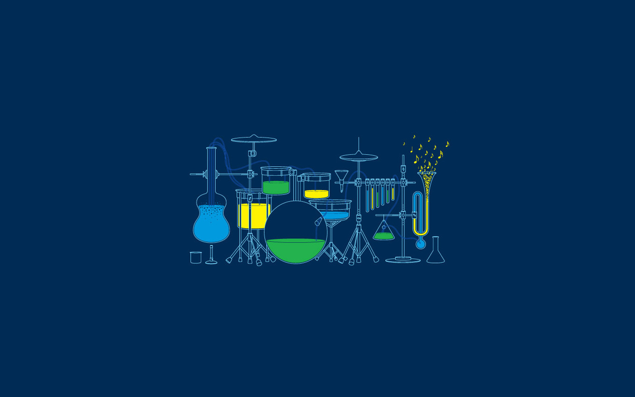 Music Is Chemistry Desktop Wallpaper