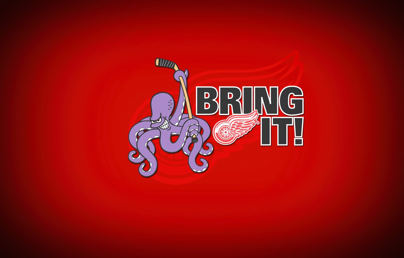 Wallpaper The Game Sport Background Octopus Detroit Nhl