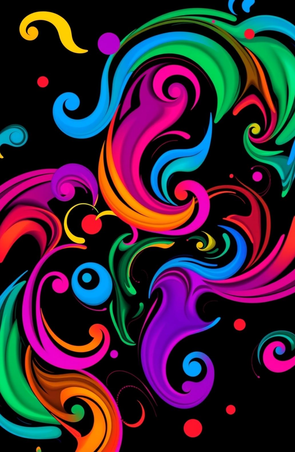 Beautiful Black Background Wallpaper