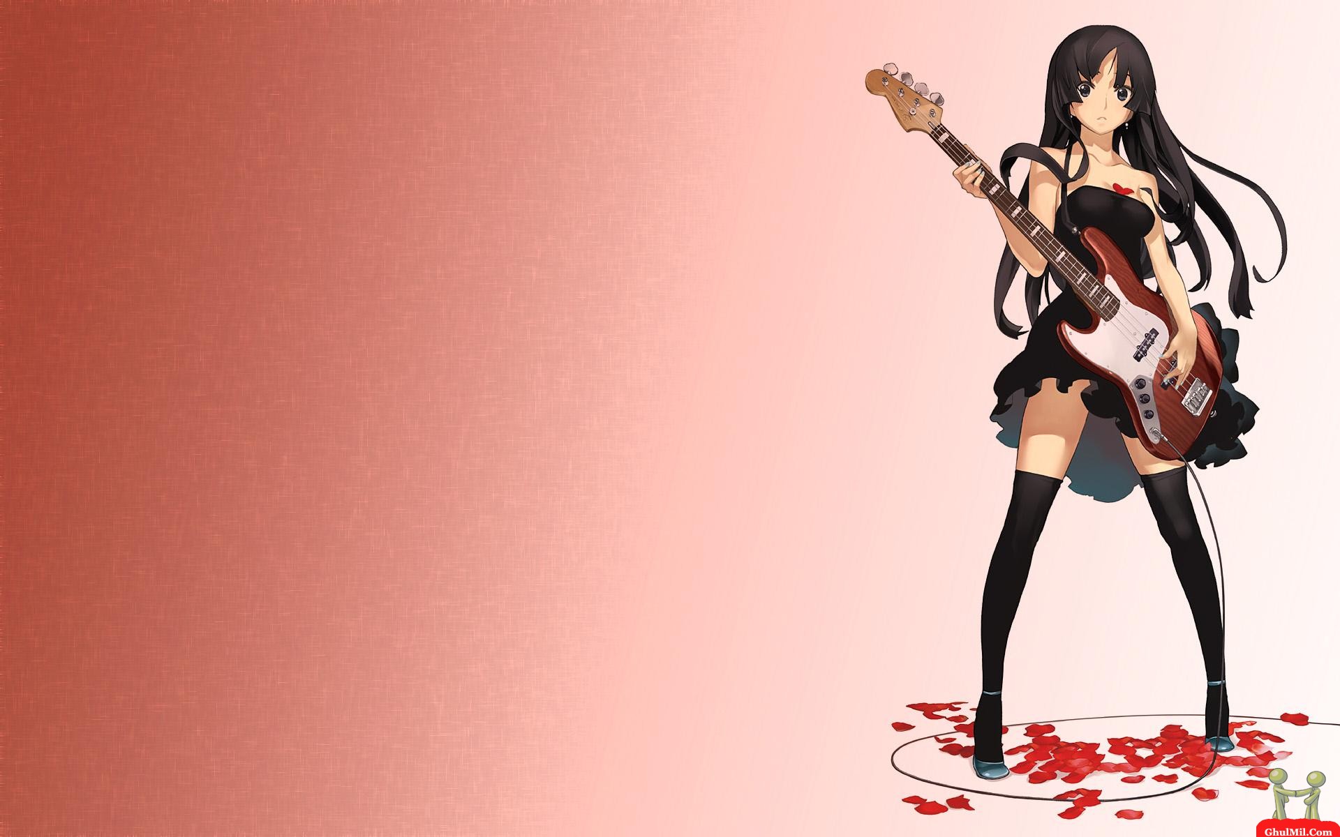 3D Girl With Guitar Wallpaper E Entertainment