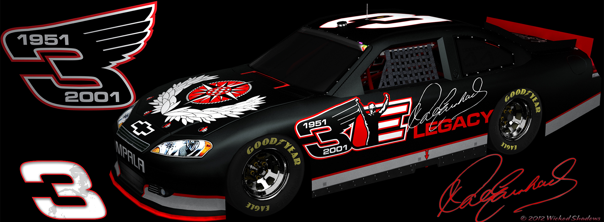 Dale Earnhardt Sr Blackout Tribute Wallpaper