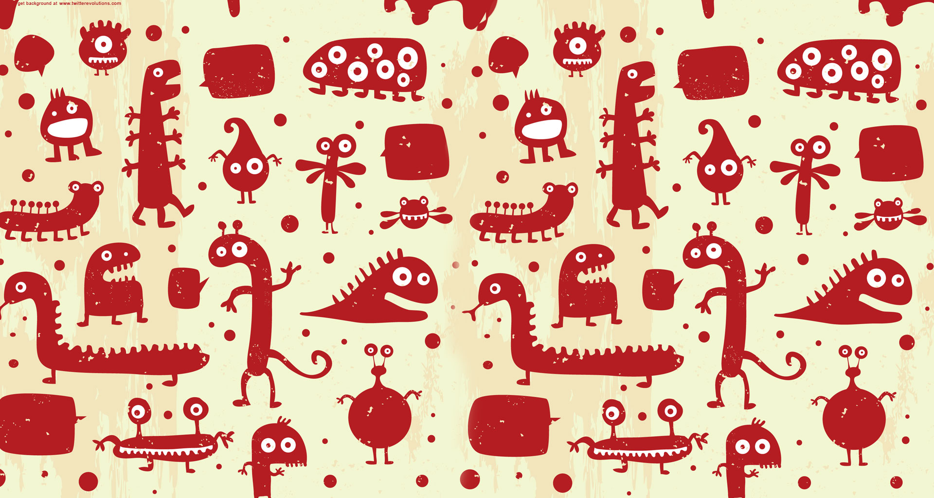 Cute Monsters Background Background