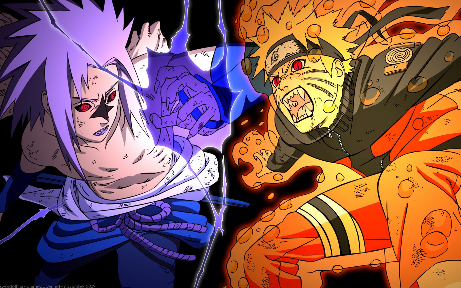 Sasuke Vs Naruto Shippuden Wallpaper