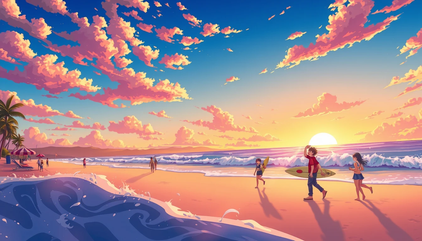 Anime Beach Wallpaper