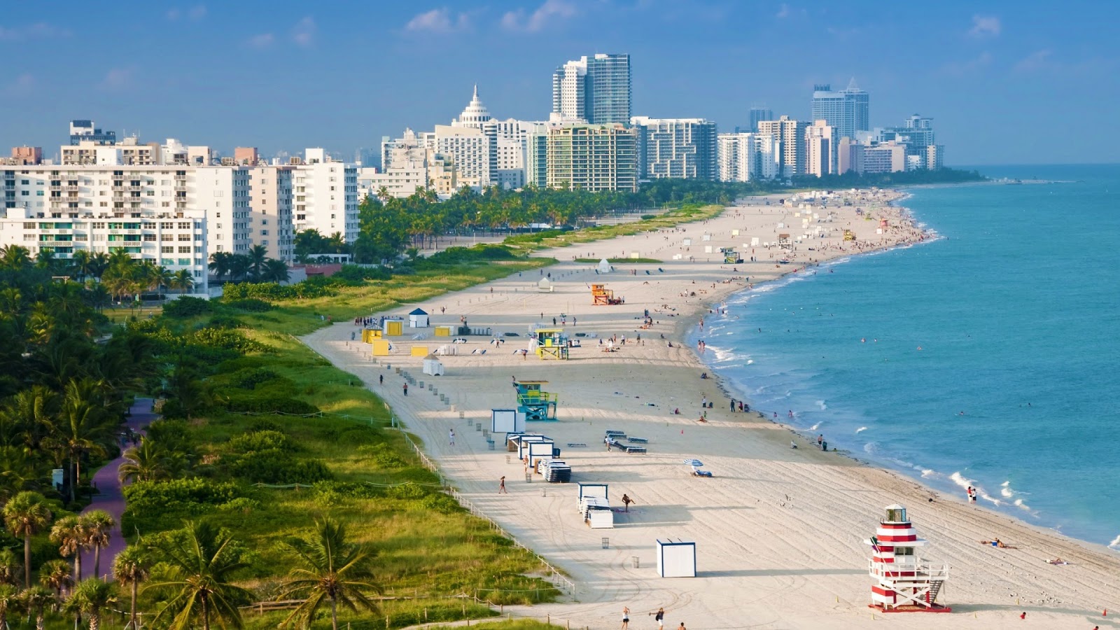 Miami Beach Full HD Desktop Wallpaper 1080p