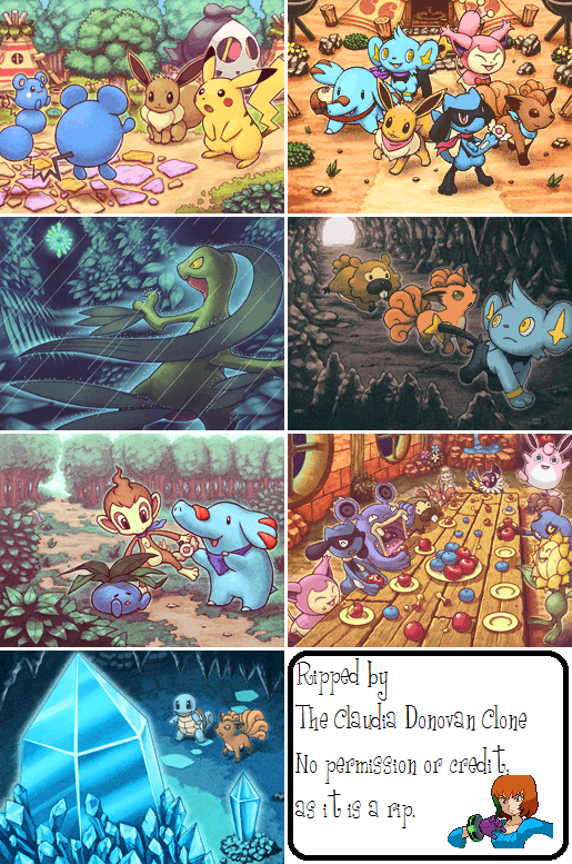 DS   Pokemon Mystery Dungeon 3 Explorers of Sky   Menu Backgrounds 515x777