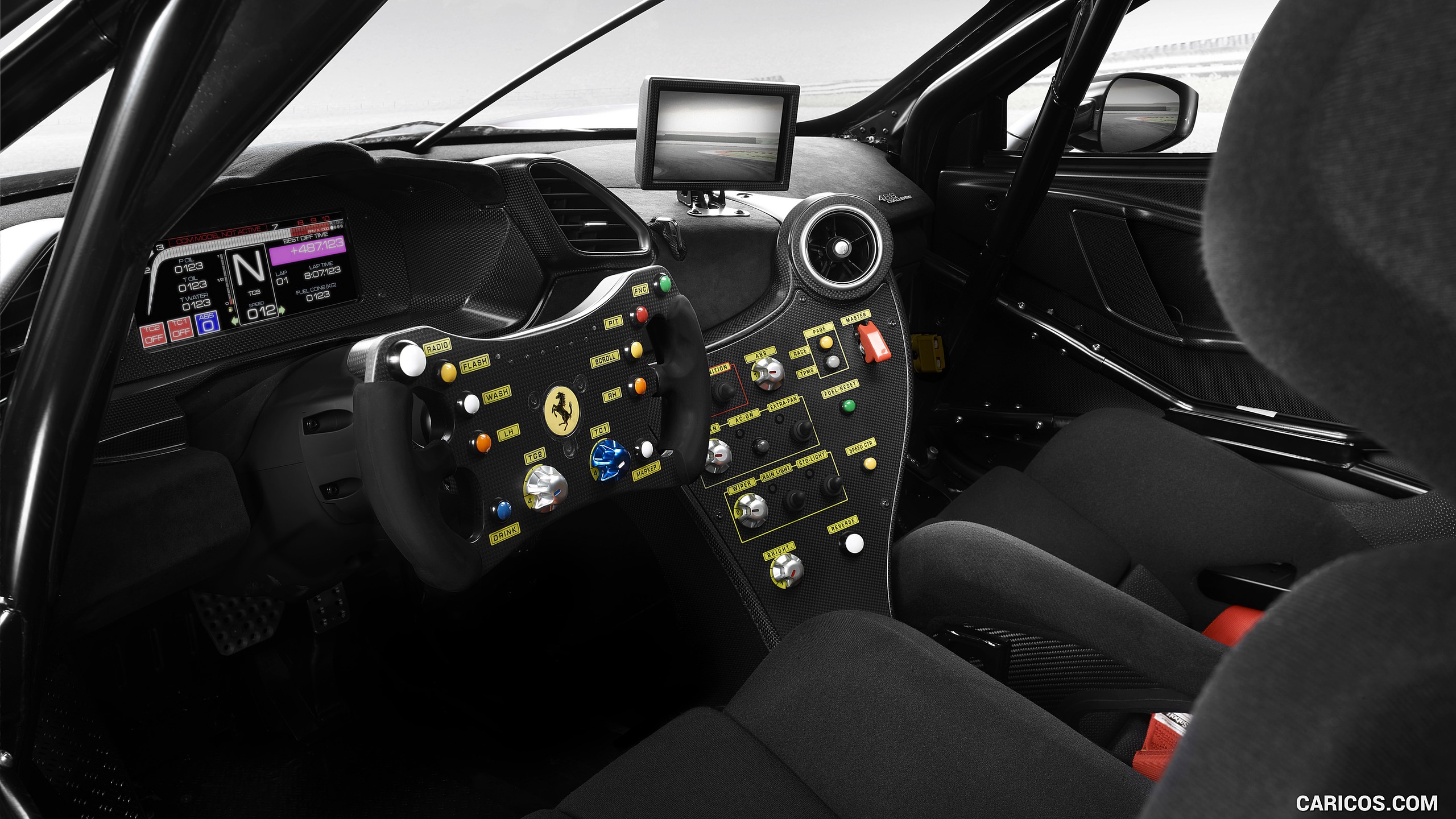 Ferrari Challenge Evo Interior HD Wallpaper