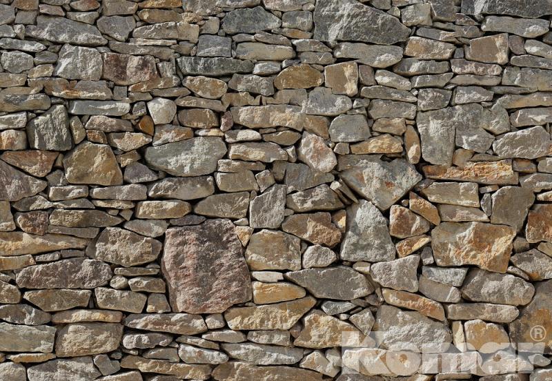 Stone Wall Wallpaper Large stone exterior wall