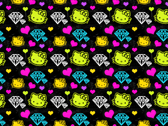 Hello Kitty Diamonds Jpg Phone Wallpaper By Meica101