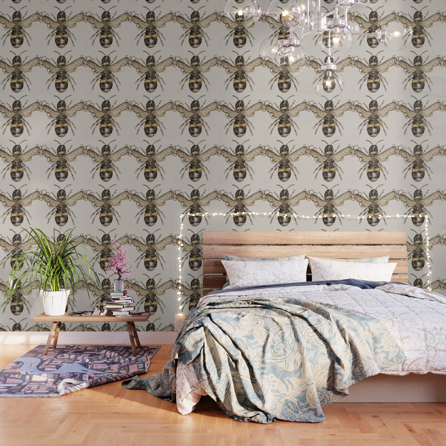 The Elizabethan Bee Wallpaper By Lillilycotton Society6