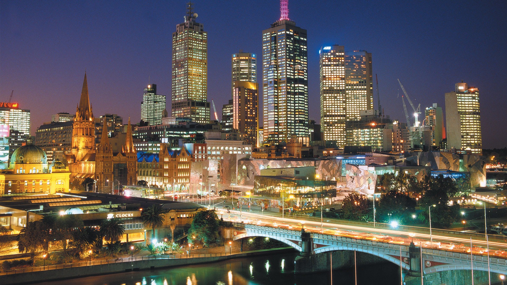 Melbourne City Centre Australia Country HD Wallpaper
