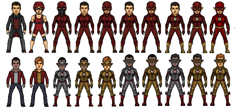 Cw Flash And Kid Evolution Concept By Thearrowverse On