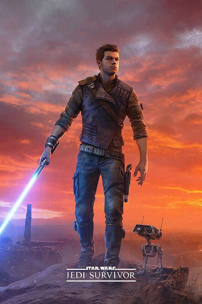 Star Wars Jedi Survivor Ps5 Xbox One Premium Poster Made In Usa