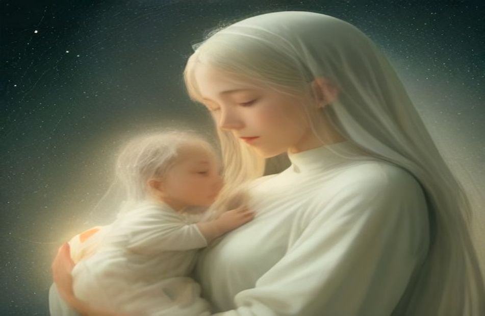 Mother Mary With Baby Jesus Wallpaper