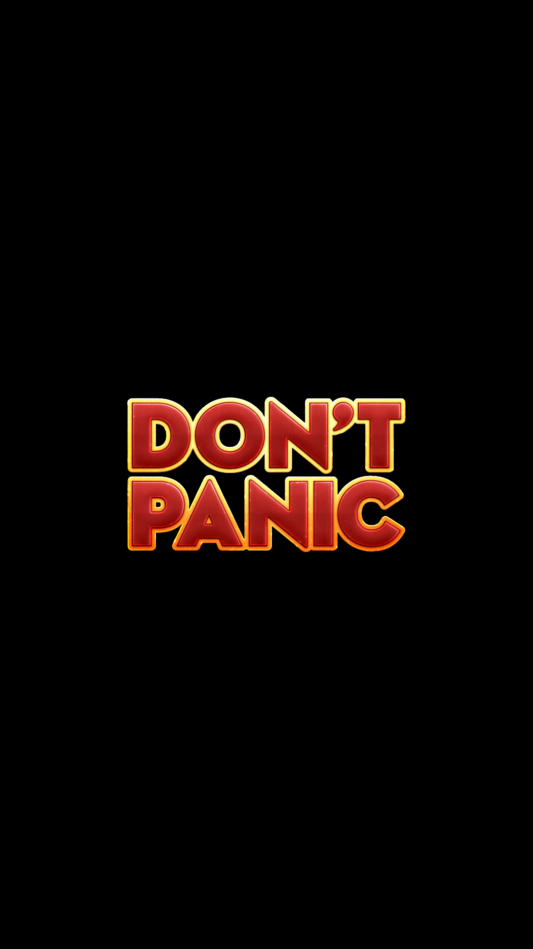 Don T Panic In Large Friendly Letters X
