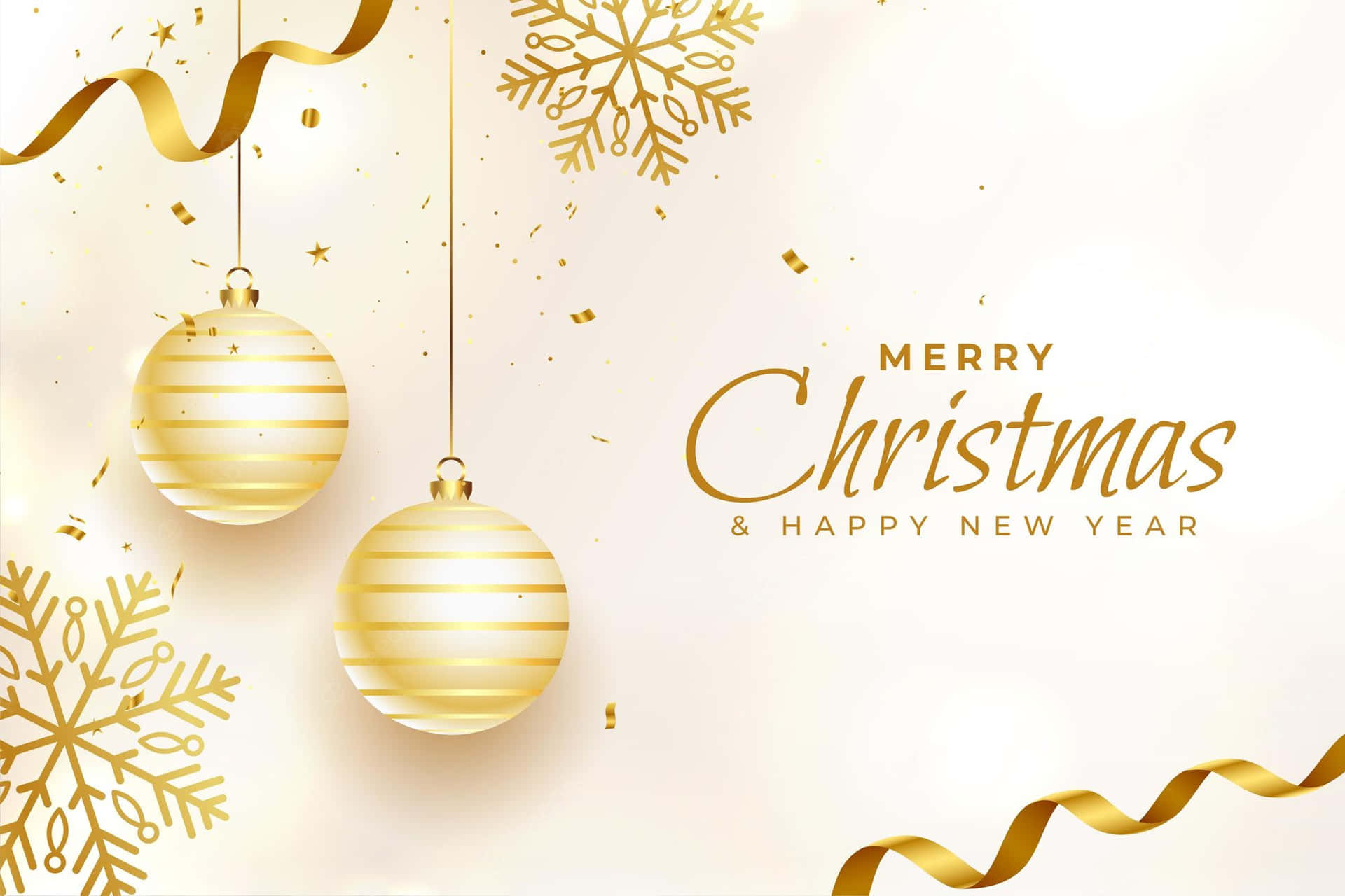 Gold Christmas Wallpaper