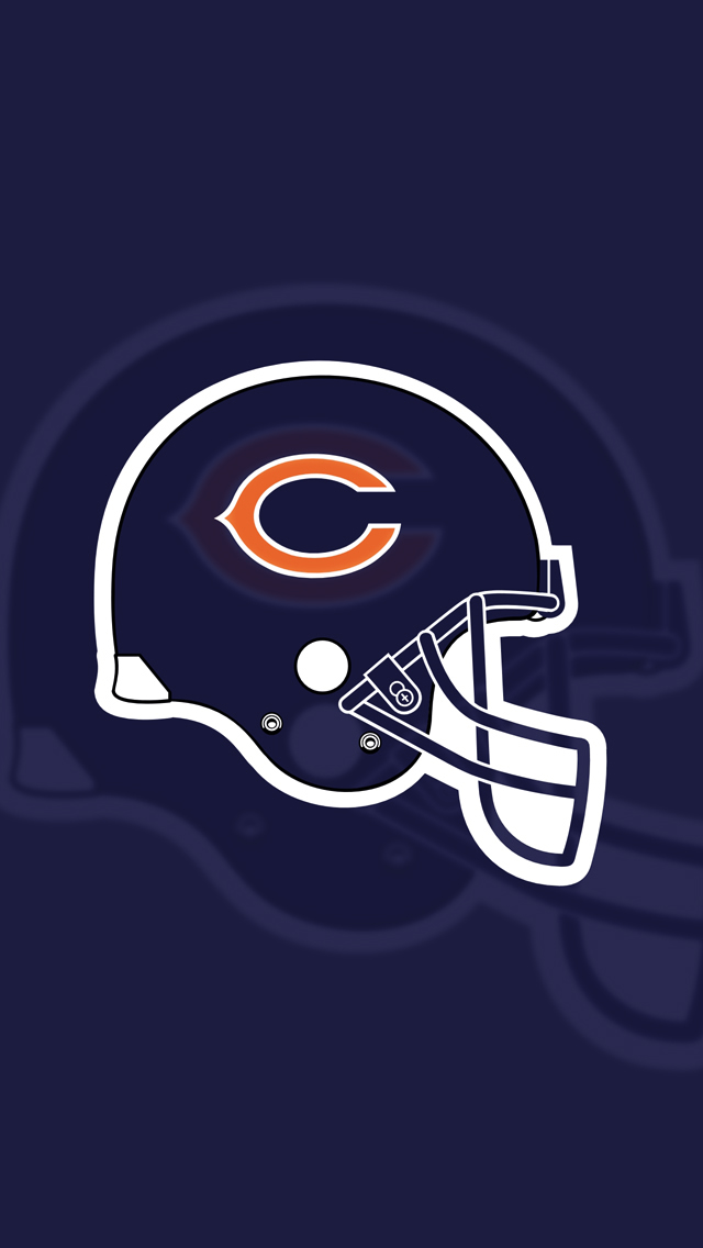 Chicago Bears Wallpaper HD iPhone Flat Helmet