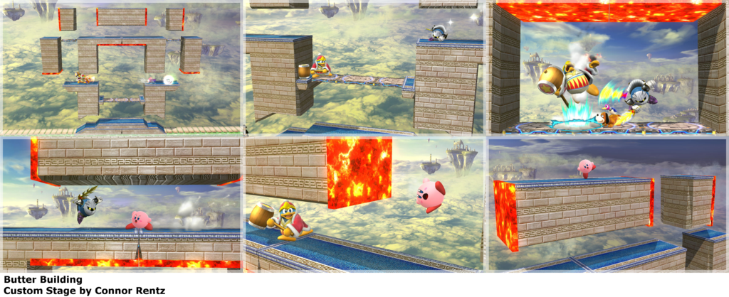 Smash Bros Custom Stages Butter Building By Machriderz On