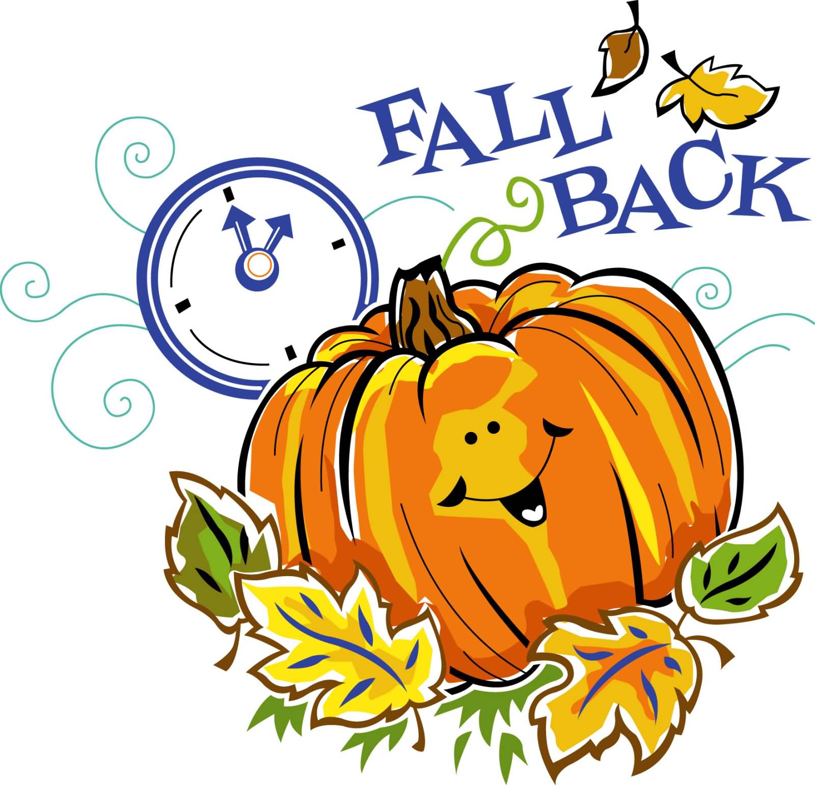 Daylight Savings Time Ends Clipart