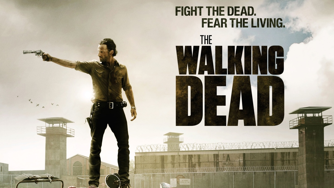 The Walking Dead Wallpaper Rick Aiming Prison Gc