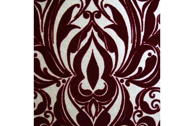 Laurence Llewelyn Bowen Wallpaper Sample Vintage Red