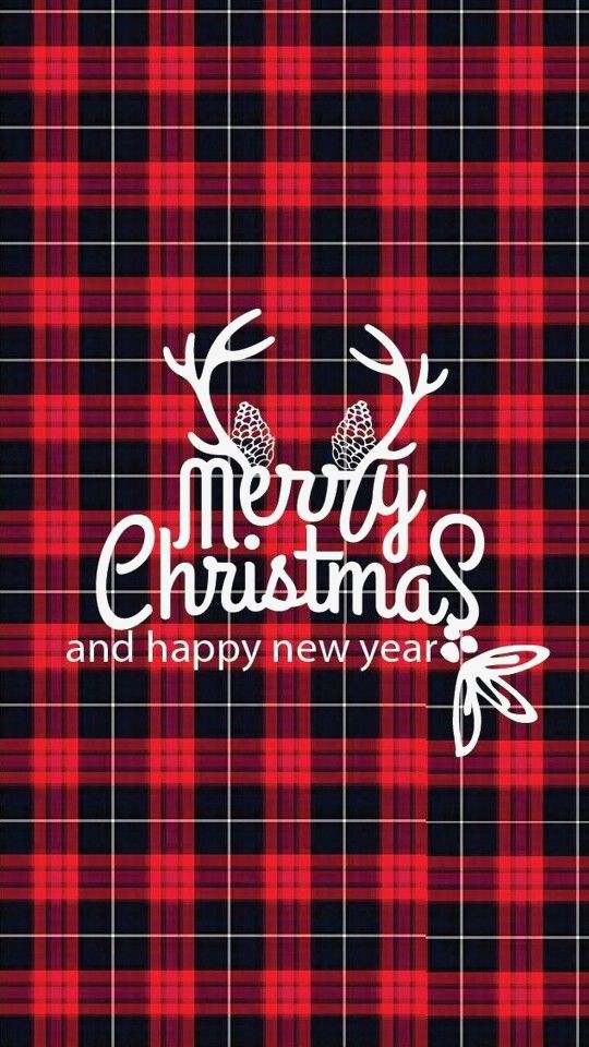 Christmas Red And Black Plaid Background Festival