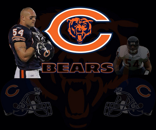 Chicago Bears Brian Urlacher Blackened Android All Screens