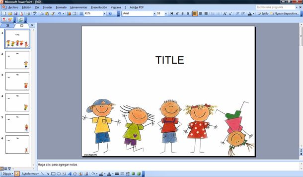 Happy Kids Powerpoint Template