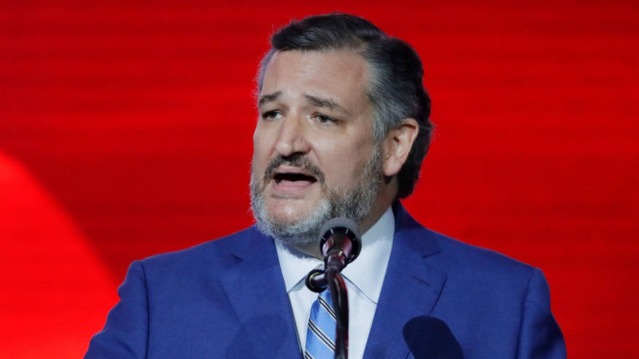 Ted Cruz On Red Wallpaper