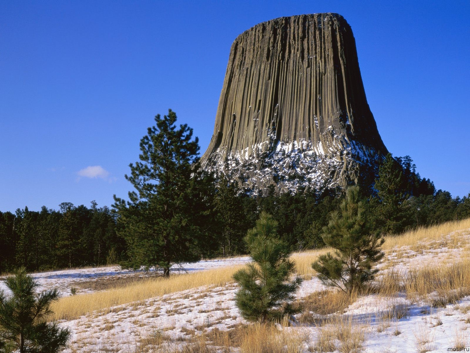Wallpaper Usa Mountains Wyoming Devils Tower National Monument