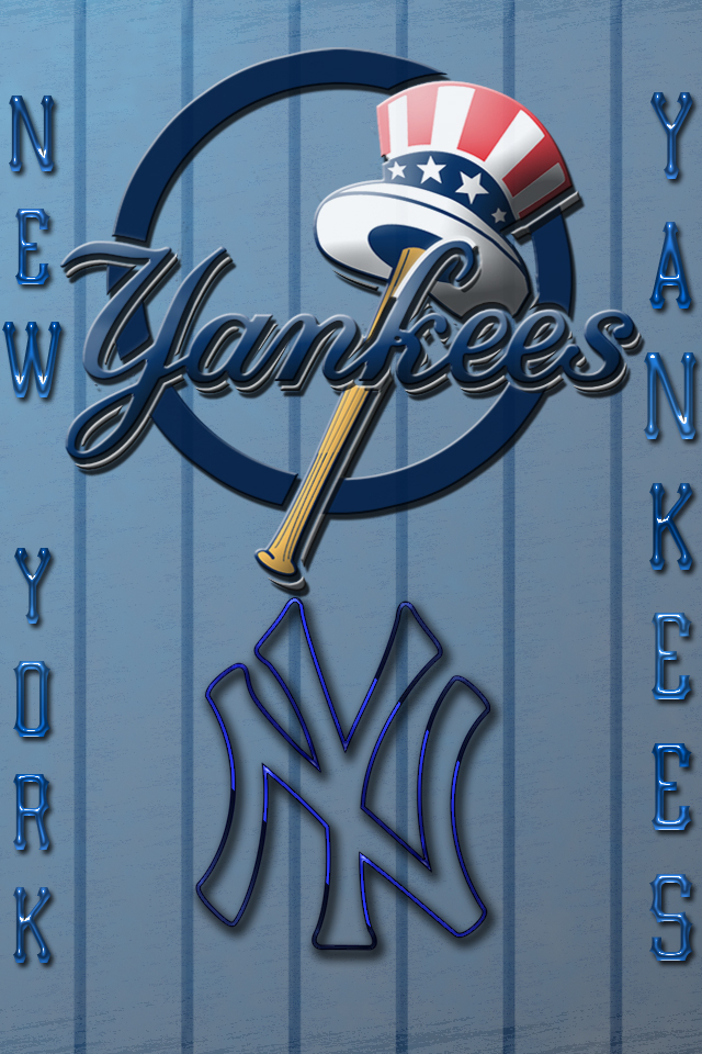 New York Yankees Logos Background For Your iPhone