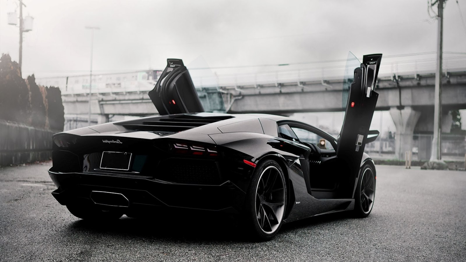 Black Lamborghini Car Hd Wallpaper