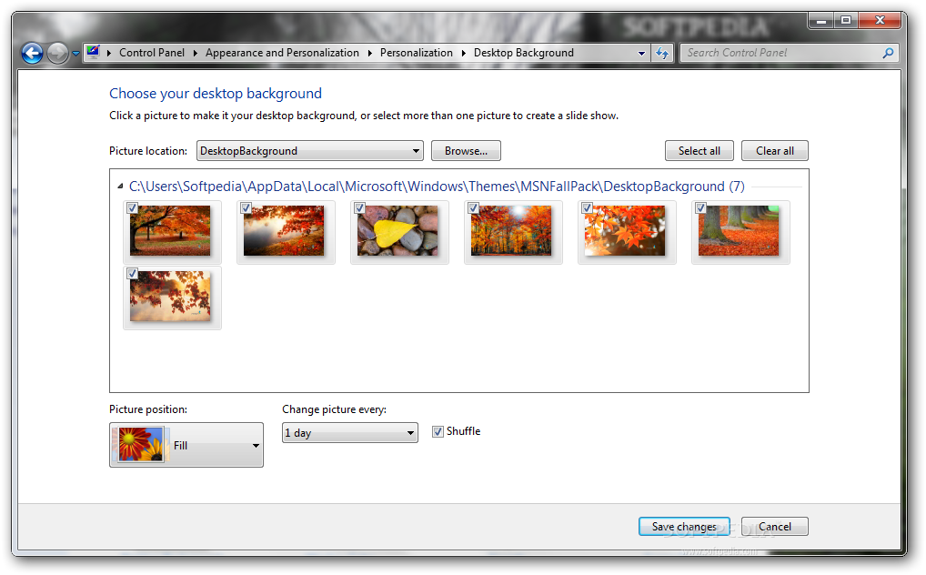 Msn Wallpaper And Screensaver Pack Autumn From The Desktop