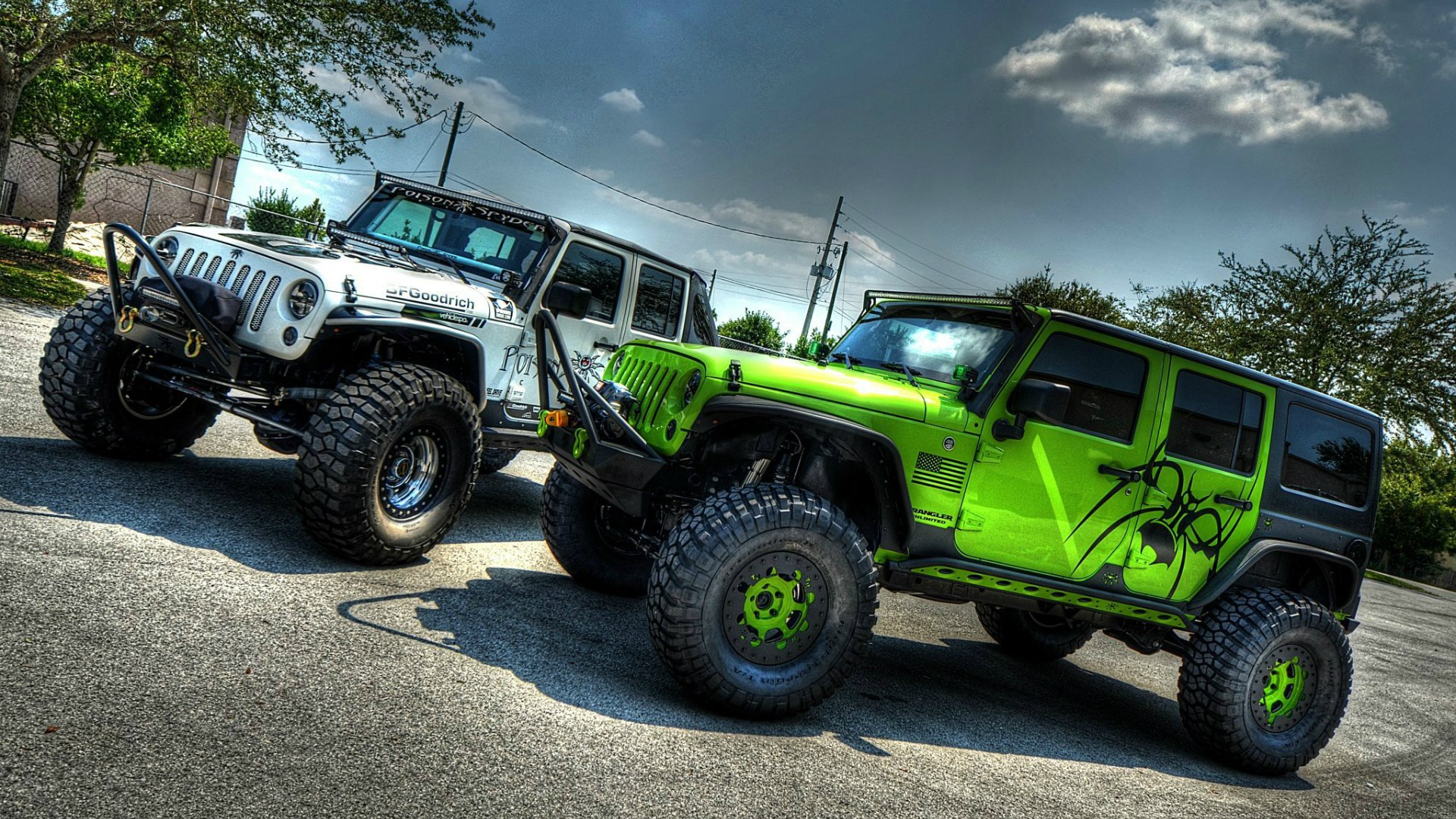 Two Cars Jeep Wrangler Wallpaper And Image Pictures