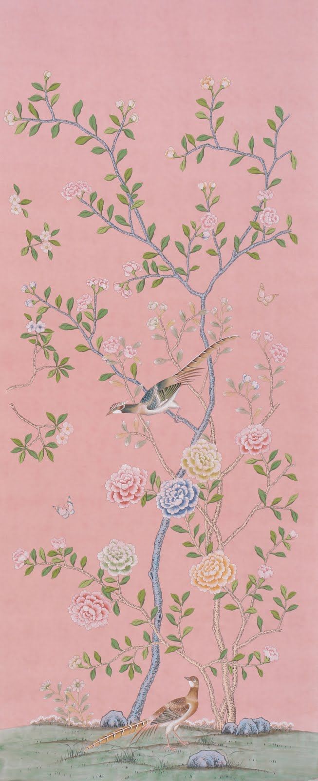 Chinoiserie   de Gournay Wallpaper   hand painted Positively Pretty 653x1600