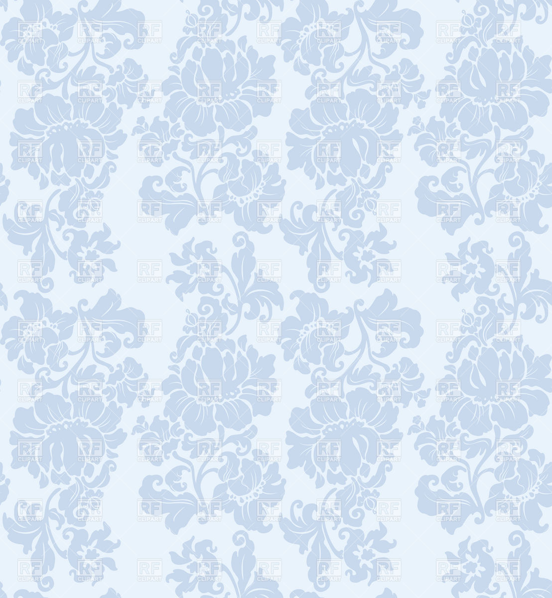 Victorian Wallpaper  Blue stock illustration Illustration of flower   467486