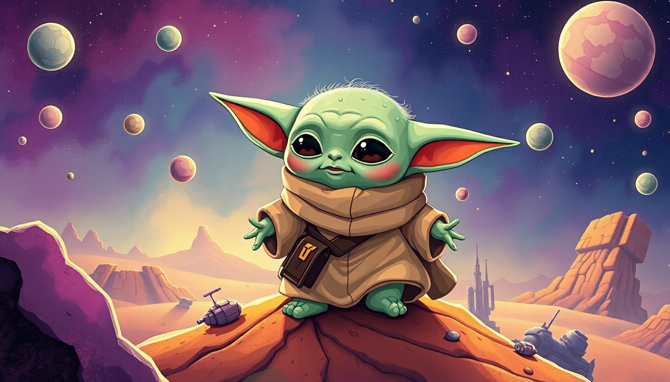 🔥 Download Baby Yoda Boba Wallpaper by @amyturner | Baby Yoda Boba ...